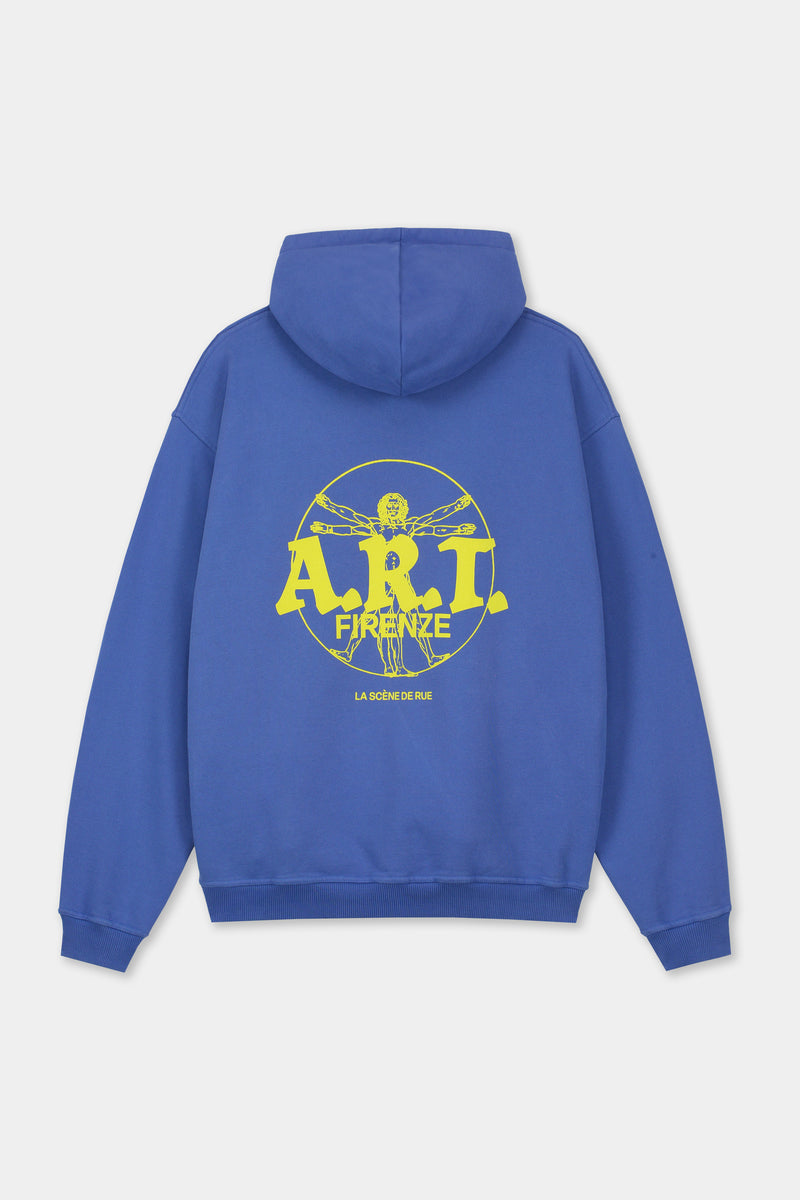 LSDR ART FIRENZE HOODIE BLUE YELLOW PURPLE
