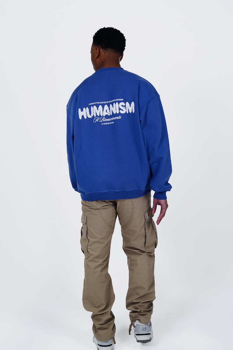 HUMANISM SWEATER - MARLIN BLUE - LA SCÈNE DE RUESweaterLA SCÈNE DE RUELA SCÈNE DE RUE