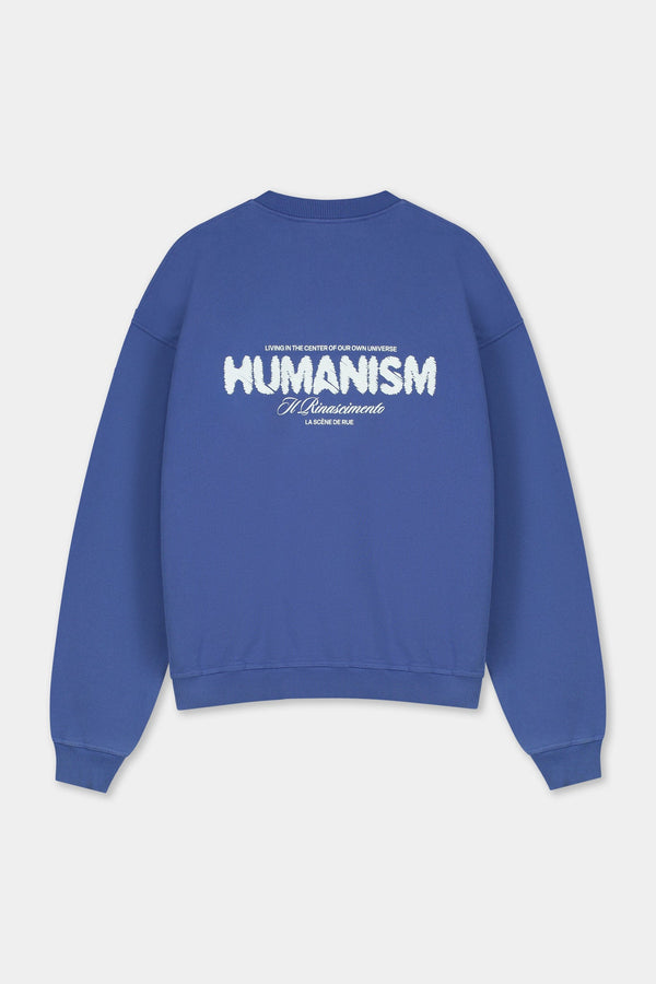 HUMANISM SWEATER - MARLIN BLUE - LA SCÈNE DE RUESweaterLA SCÈNE DE RUELA SCÈNE DE RUE