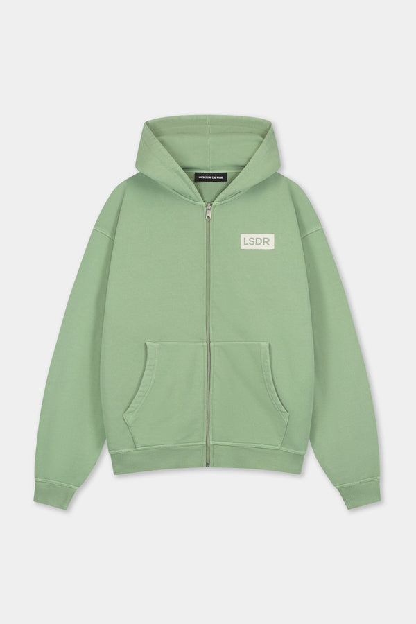 UDR ZIP HOODIE - SHALE GREEN - LA SCÈNE DE RUEZip hoodieLA SCÈNE DE RUELA SCÈNE DE RUE